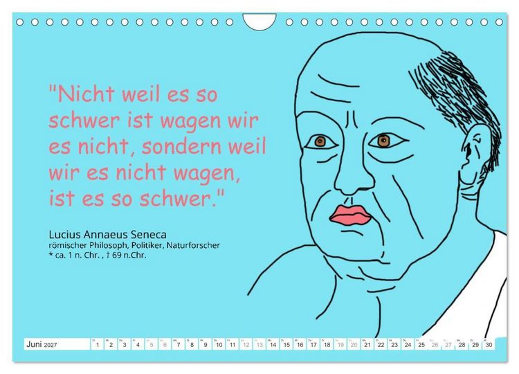 Produktbild: Zitate f&uuml;r Motivation und Perspektivenwechsel (Wandkalender 2027 DIN A4 quer), CALVENDO Monatskalender