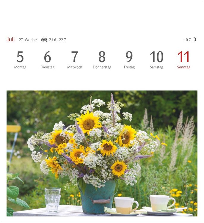 Produktbild: Blumenpracht Postkartenkalender 2027 - Wochenkalender mit 53 Postkarten