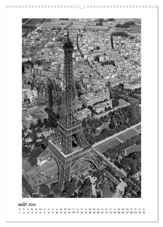 Produktbild: Visage de Paris, ann&eacute;es 1970 (Calendrier mural 2026 DIN A2 horizontal), CALVENDO calendrier mensuel