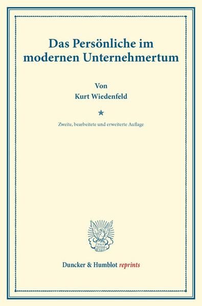 Produktbild: Das Pers&ouml;nliche im modernen Unternehmertum.