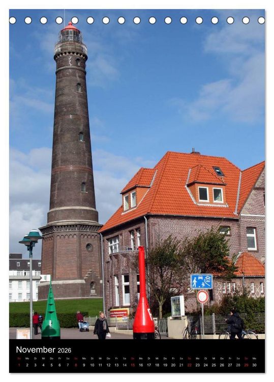 Produktbild: Borkum (Tischkalender 2026 DIN A5 hoch), CALVENDO Monatskalender