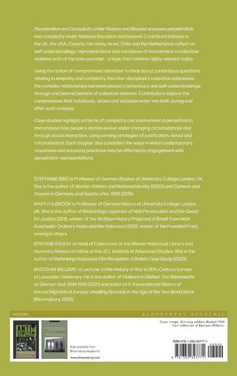 Produktbild: Perpetration and Complicity under Nazism and Beyond