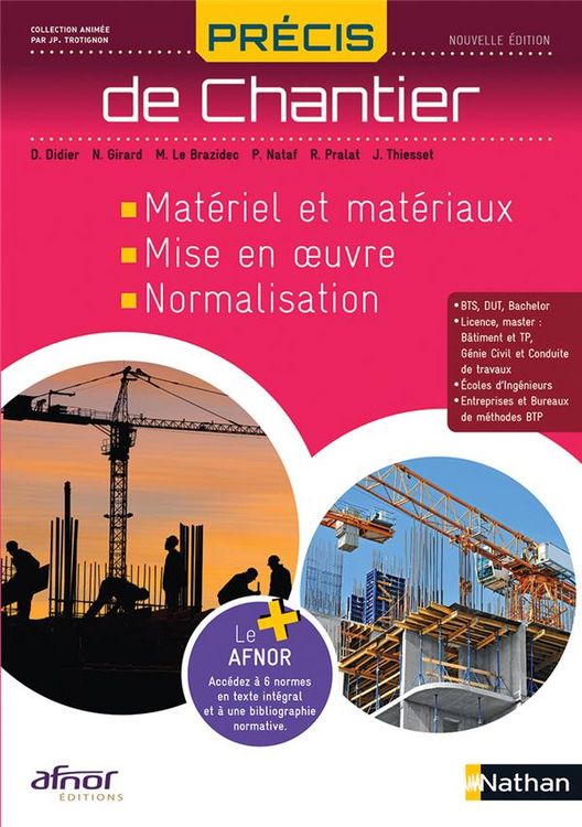 Produktbild: Pr&eacute;cis de chantier : mat&eacute;riel et mat&eacute;riaux, mise en oeuvre,
