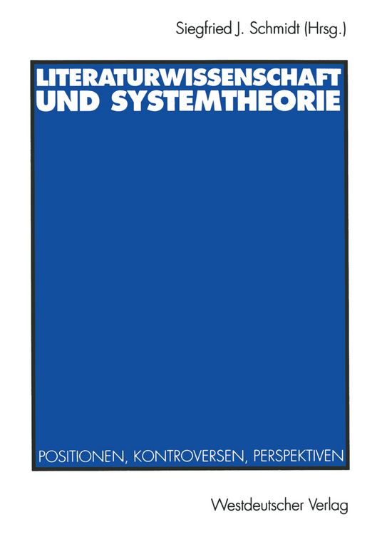 Produktbild: Literaturwissenschaft und Systemtheorie