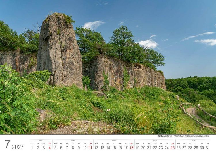 Produktbild: Siebengebirge 2027 Bildkalender A4 quer, spiralgebunden