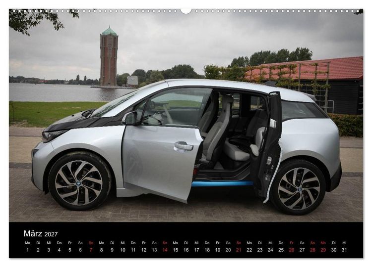 Produktbild: BMW i3 (Wandkalender 2027 DIN A2 quer), CALVENDO Monatskalender