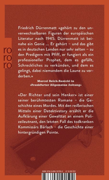 Produktbild: Der Richter und sein Henker