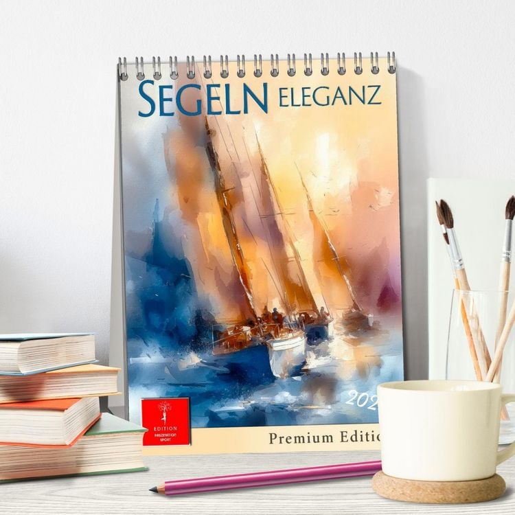 Produktbild: Segeln - Eleganz (Tischkalender 2027 DIN A5 hoch), CALVENDO Monatskalender