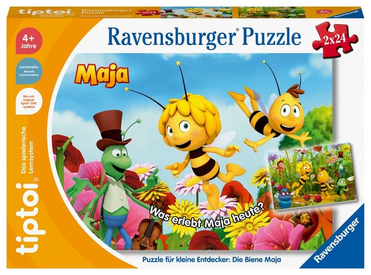 Produktbild: Tiptoi® Puzzle für kleine Entdecker: Die Biene Maja - 2x24 Teile