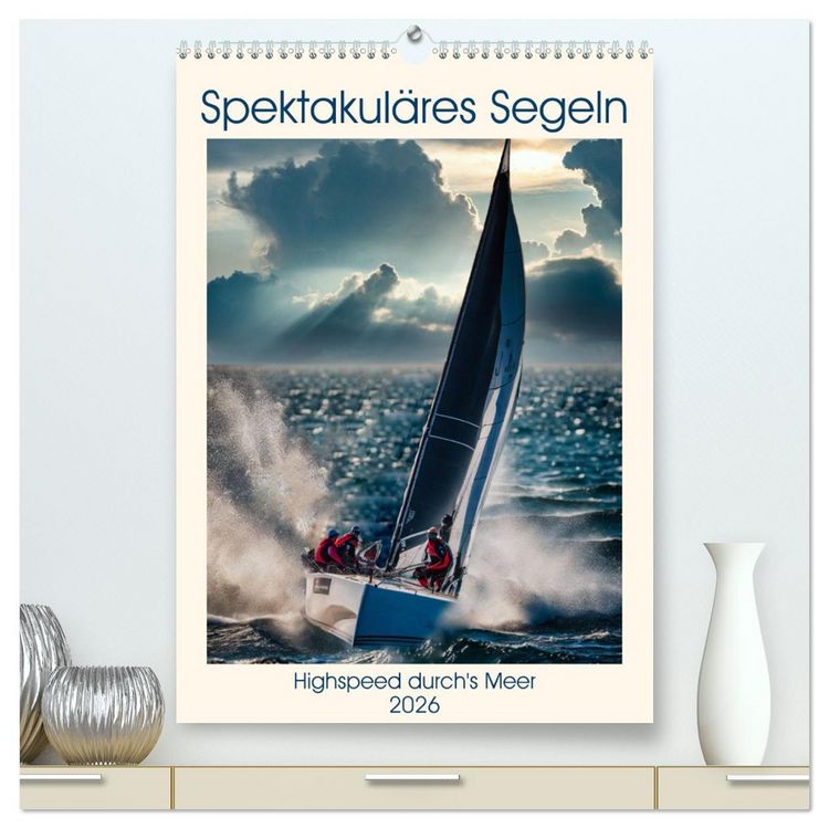 Produktbild: Spektakul&auml;res Segeln (hochwertiger Premium Wandkalender 2026 DIN A2 hoch), Kunstdruck in Hochglanz