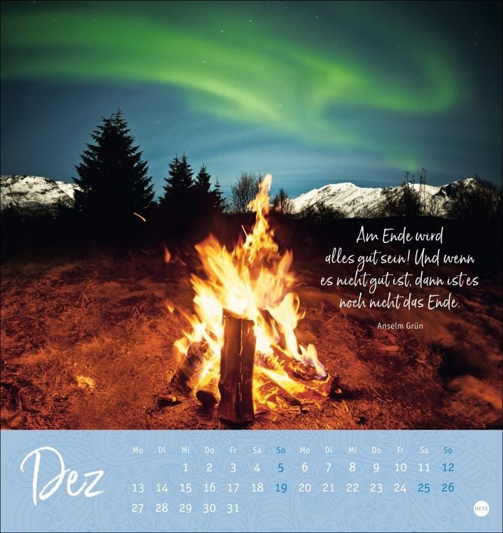 Produktbild: Augenblicke voller Zuversicht Postkartenkalender 2027