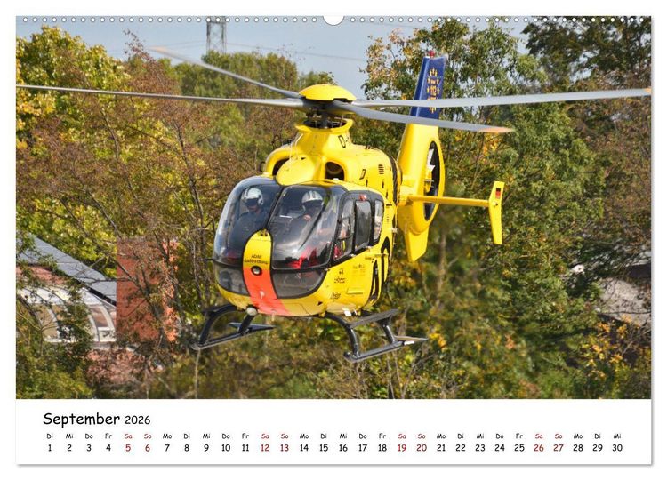 Produktbild: Die beeindruckende Welt der Hubschrauber (hochwertiger Premium Wandkalender 2026 DIN A2 quer), Kunstdruck in Hochglanz