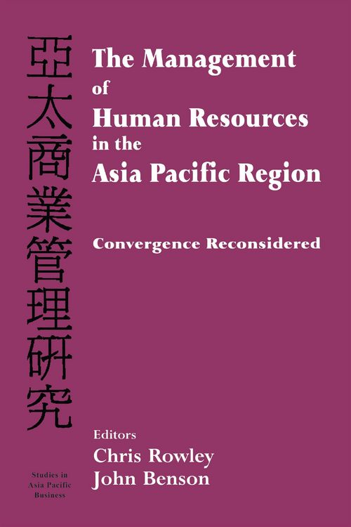 Produktbild: The Management of Human Resources in the Asia Pacific Region