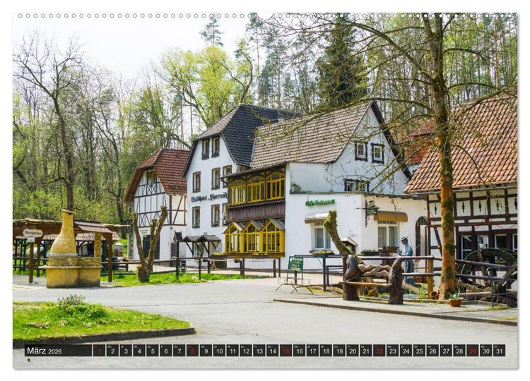 Produktbild: M&uuml;hltal Eisenberg (Wandkalender 2026 DIN A2 quer), CALVENDO Monatskalender