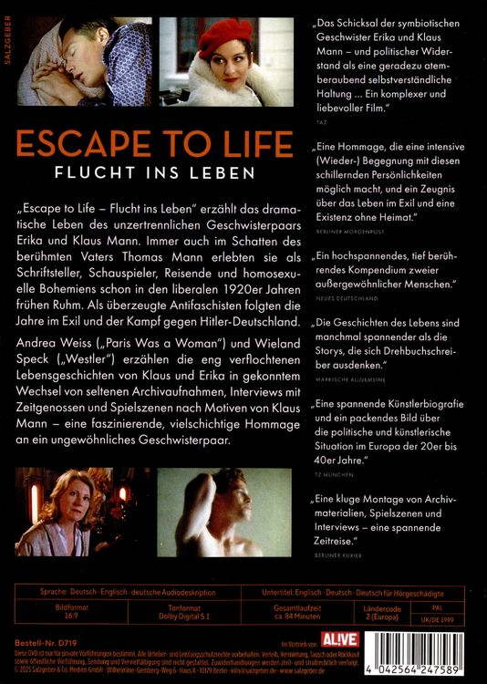 Produktbild: Escape to Life