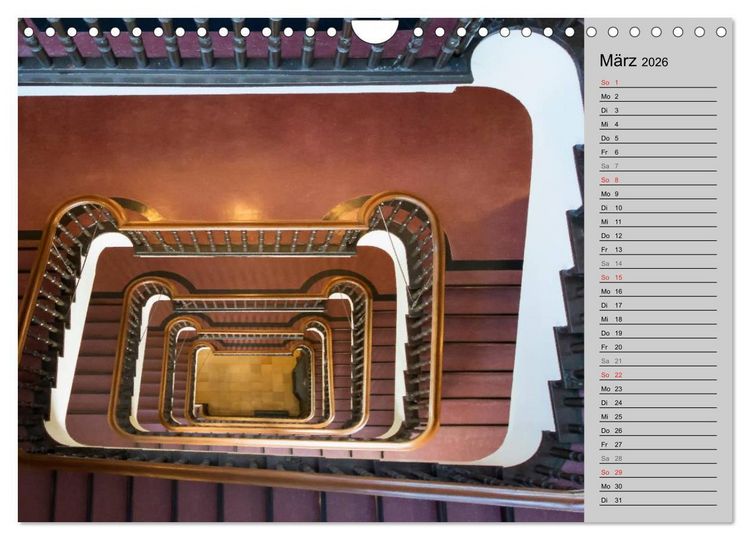 Produktbild: Faszination Treppen (Wandkalender 2026 DIN A4 quer), CALVENDO Monatskalender