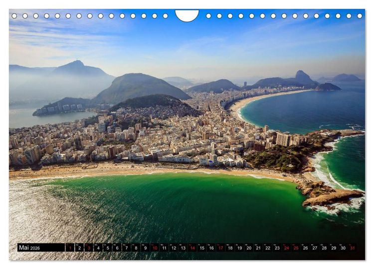 Produktbild: Brasilien. Sonne, Natur und Samba (Wandkalender 2026 DIN A4 quer), CALVENDO Monatskalender