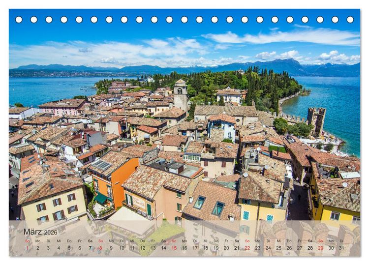Produktbild: Gardasee - lago di Garda by Sascha Ferrari (Tischkalender 2026 DIN A5 quer), CALVENDO Monatskalender
