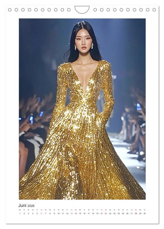 Produktbild: Asian High Fashion. Eleganz und Glamour auf dem Laufsteg (Wandkalender 2026 DIN A4 hoch), CALVENDO Monatskalender