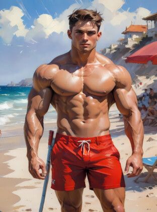 Produktbild: CALVENDO Puzzle Der Rettungsschwimmer | 2000 Teile Lege-Gr&ouml;&szlig;e 90x67cm Foto-Puzzle f&uuml;r gl&uuml;ckliche Stunden