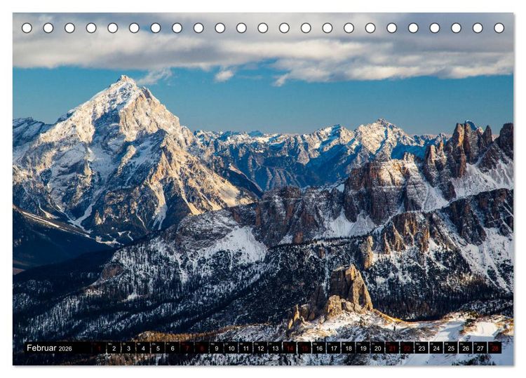 Produktbild: Lagazuoi Dolomiten (Tischkalender 2026 DIN A5 quer), CALVENDO Monatskalender