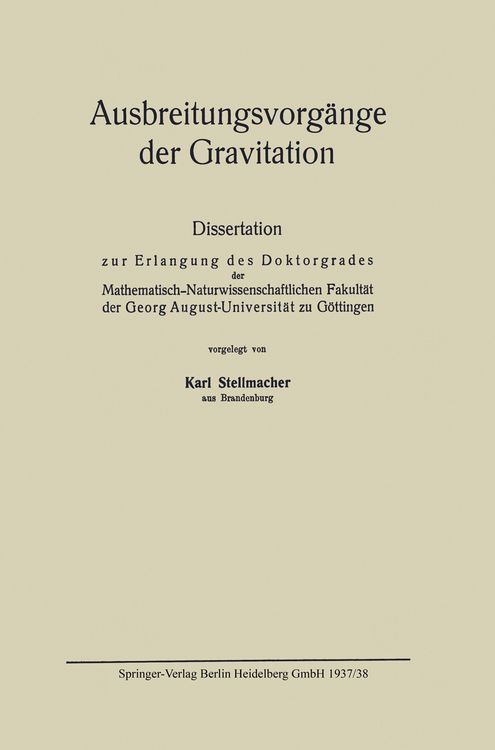 Produktbild: Ausbreitungsvorg&auml;nge der Gravitation