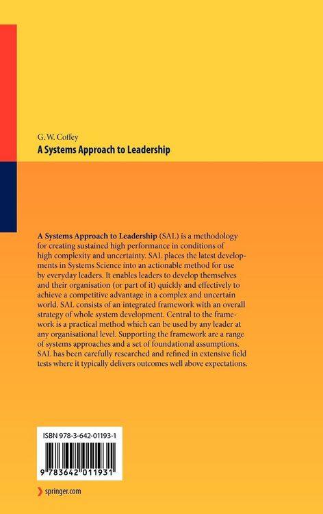 Produktbild: A Systems Approach to Leadership