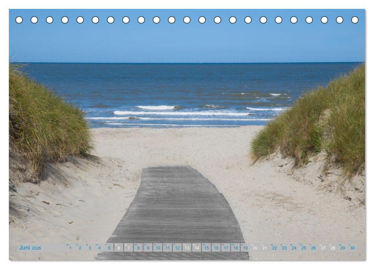 Produktbild: Nordsee Insel Norderney (Tischkalender 2026 DIN A5 quer), CALVENDO Monatskalender