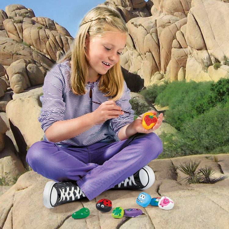 Produktbild: SES CREATIVE Malset Steine bemalen Girly