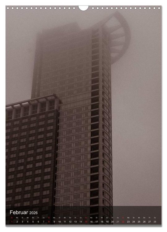 Produktbild: Frankfurt monochrom (Wandkalender 2026 DIN A3 hoch), CALVENDO Monatskalender