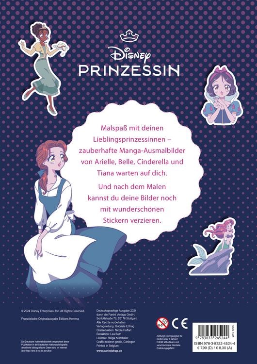 Produktbild: Disney Prinzessin: Mein zauberhafter Manga-Malblock