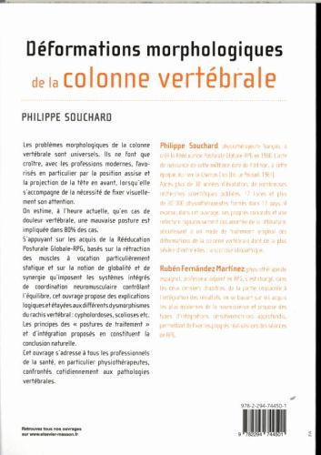 Produktbild: D&eacute;formations morphologiques de la colonne vert&eacute;brale