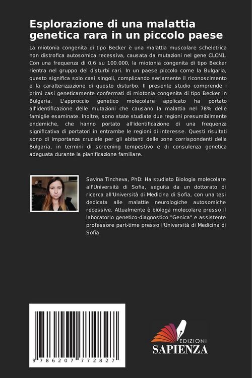 Produktbild: Esplorazione di una malattia genetica rara in un piccolo paese