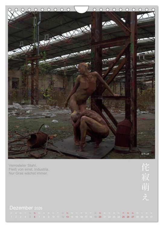 Produktbild: wabi sabi moe - hinrei&szlig;end vergammelt erotisch - Akt/Bodypainting (Wandkalender 2026 DIN A4 hoch), CALVENDO Monatskalender