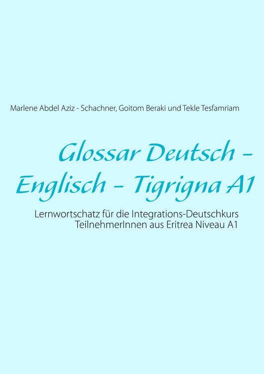 Produktbild: Glossar Deutsch - Englisch - Tigrigna A1
