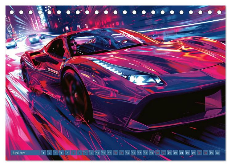 Produktbild: Speed Symphony (Tischkalender 2026 DIN A5 quer), CALVENDO Monatskalender