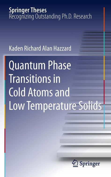 Produktbild: Quantum Phase Transitions in Cold Atoms and Low Temperature Solids