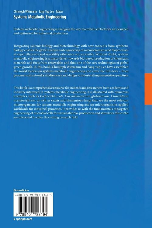 Produktbild: Systems Metabolic Engineering