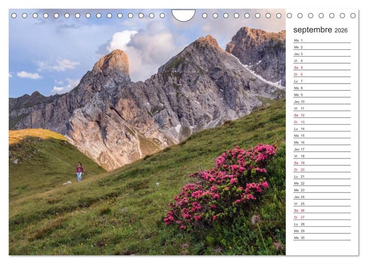 Produktbild: Balade au c&oelig;ur des Dolomites (Calendrier mural 2026 DIN A4 vertical), CALVENDO calendrier mensuel