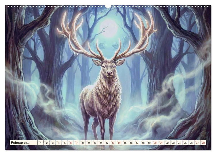 Produktbild: Gesch&ouml;pfe der Legenden - Eine Reise durch die Welt mystischer Wesen (hochwertiger Premium Wandkalender 2027 DIN A2 quer), Kunstdruck in Hochglanz