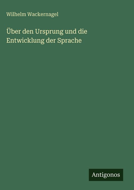 Produktbild: &Uuml;ber den Ursprung und die Entwicklung der Sprache