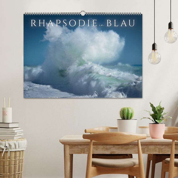 Produktbild: Rhapsodie in Blau (Wandkalender 2026 DIN A2 quer), CALVENDO Monatskalender
