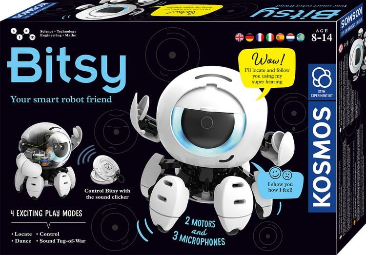 Bild vom Artikel KOSMOS 617424 - Bitsy Dein cleverer Robo-Freund, Roboter-Bausatz, STEM-Experimentierkasten vom Autor 