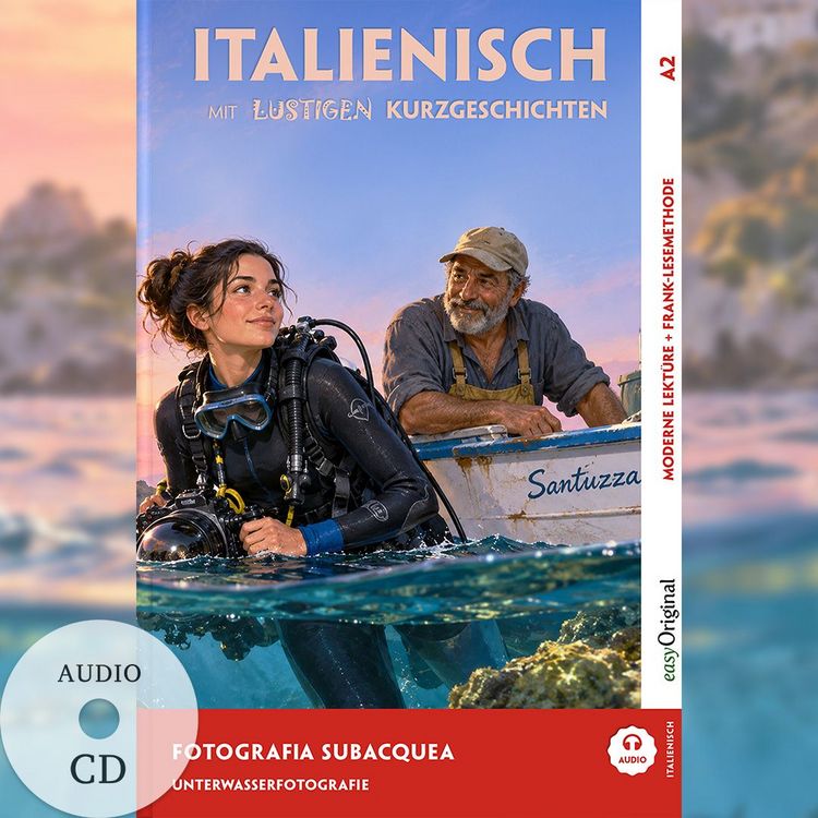 Produktbild: Italienisch lernen mit lustigen Kurzgeschichten (A2) - Fotografia subacquea (+ Audio-CD)