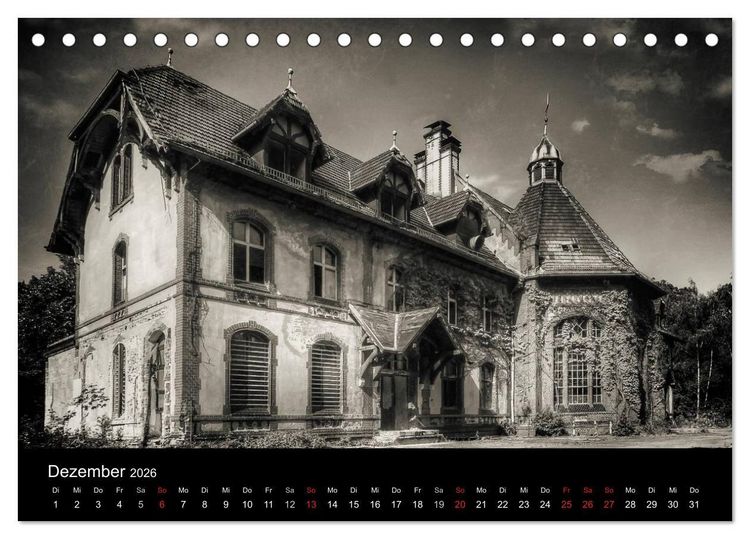 Produktbild: Lost Places Geisterh&auml;user (Tischkalender 2026 DIN A5 quer), CALVENDO Monatskalender