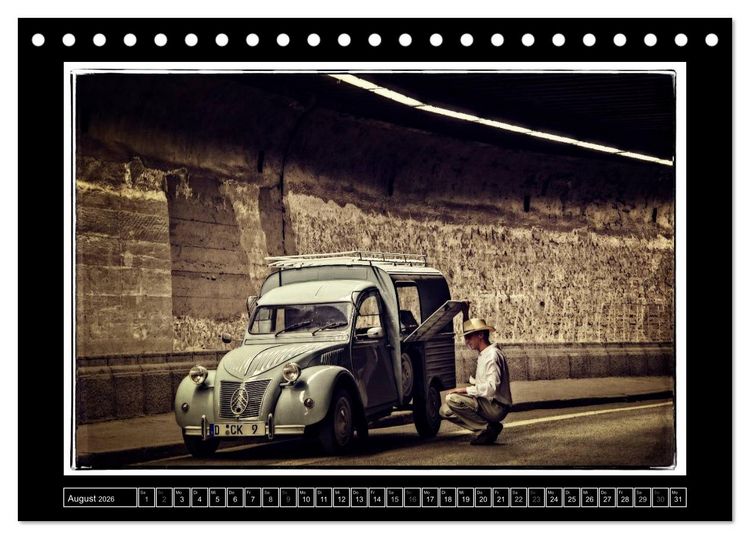 Produktbild: Oldtimer auf Tour (Tischkalender 2026 DIN A5 quer), CALVENDO Monatskalender