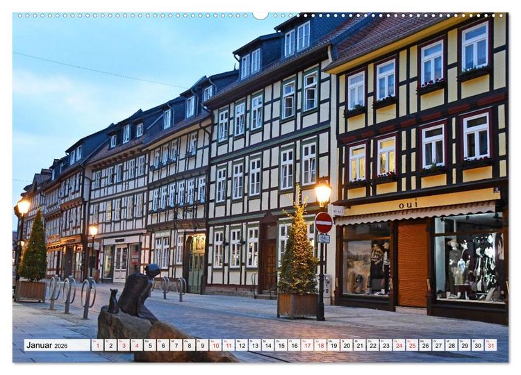Produktbild: Wernigerode, die wundersch&ouml;ne Stadt im Harz (Wandkalender 2026 DIN A2 quer), CALVENDO Monatskalender