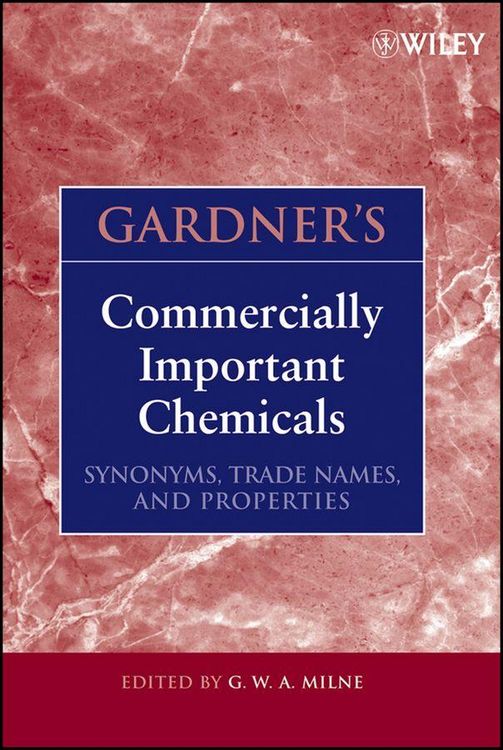 Produktbild: Gardner's Commercially Important Chemicals