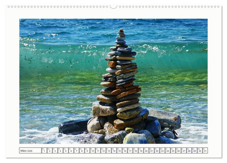 Produktbild: Samos - gr&uuml;ne Perle in der &Auml;g&auml;is (hochwertiger Premium Wandkalender 2026 DIN A2 quer), Kunstdruck in Hochglanz