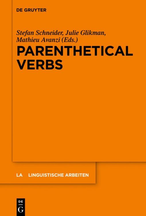 Produktbild: Parenthetical Verbs